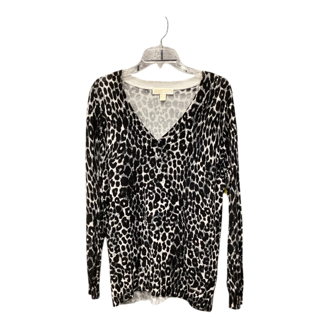 Sweater Designer By Michael Kors In Animal Print, Size: Xl