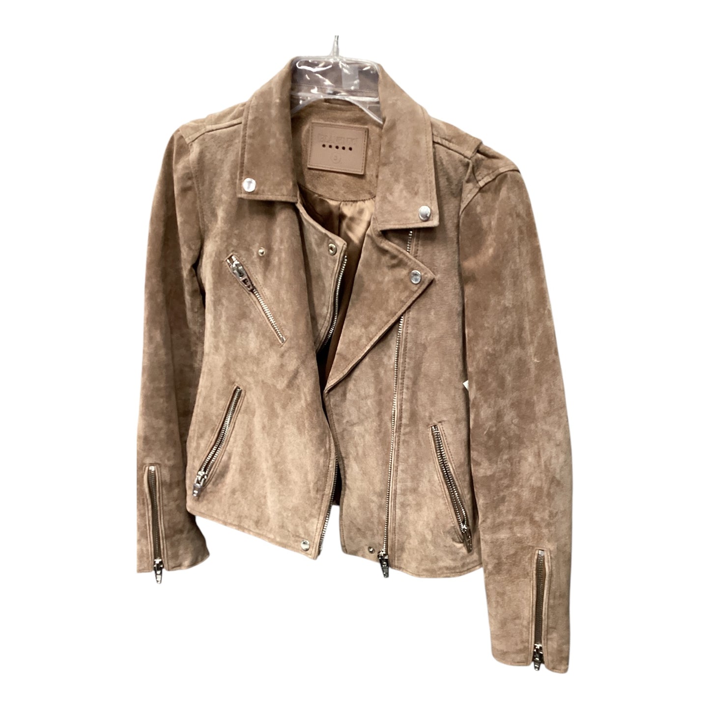 Jacket Moto Leather By Blanknyc In Brown, Size: S