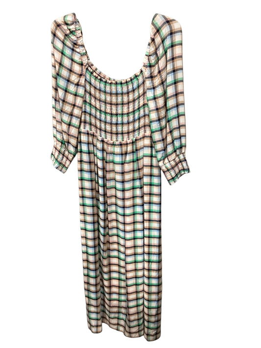 Dress Casual Maxi By Maeve In Plaid Pattern, Size: S