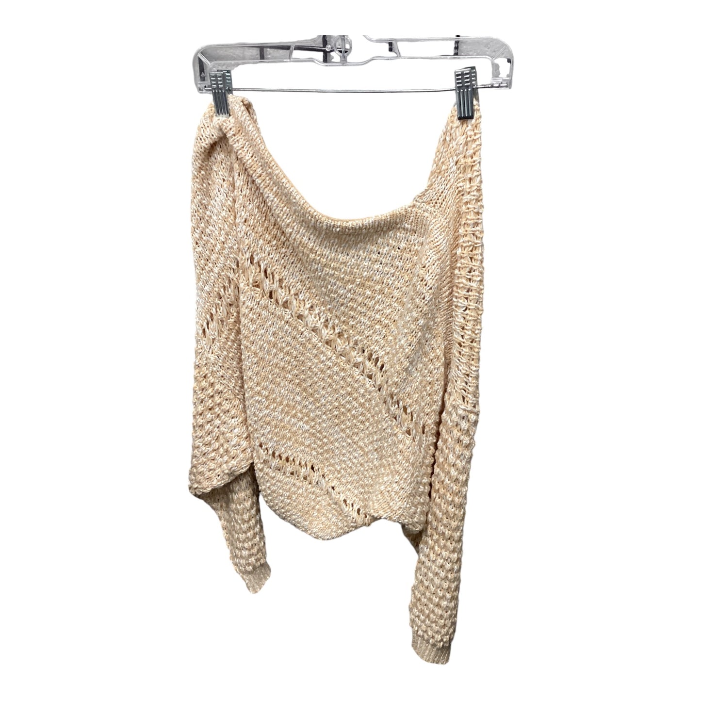 Sweater By Free People In Tan & White, Size: L