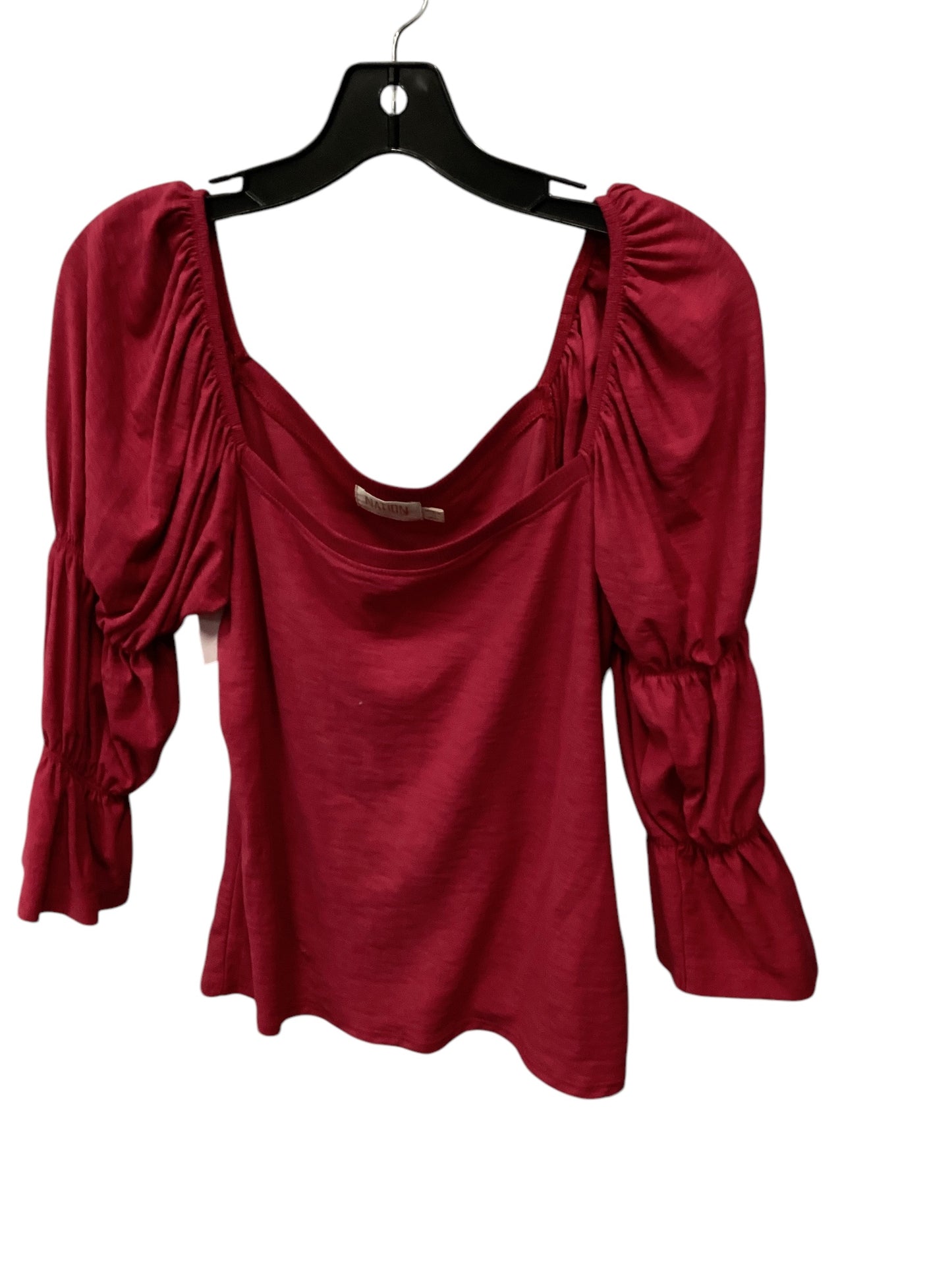 Top 3/4 Sleeve By Cmb In Red, Size: S