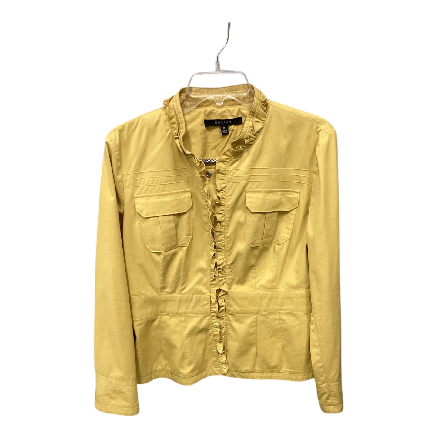 Blazer By Clothes Mentor In Yellow, Size: M