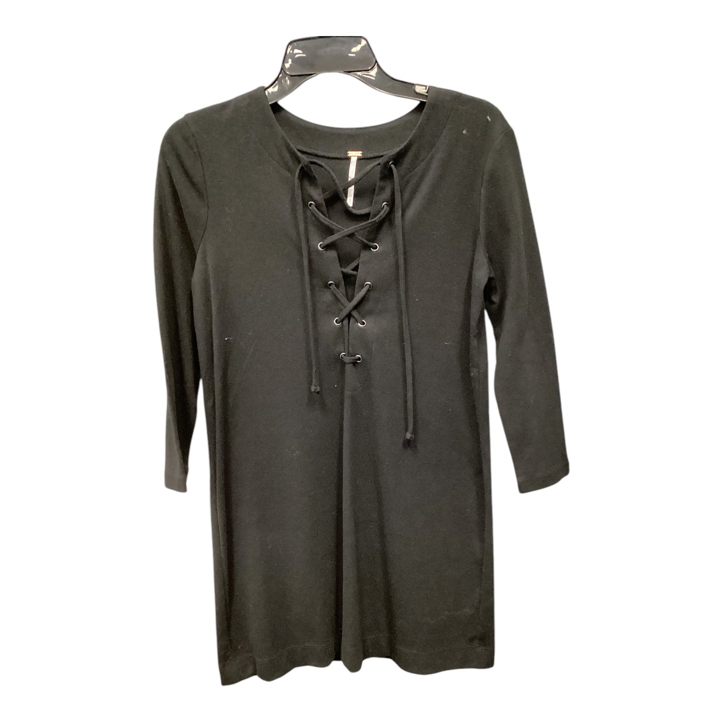 Tunic 3/4 Sleeve By Free People In Black, Size: Xs