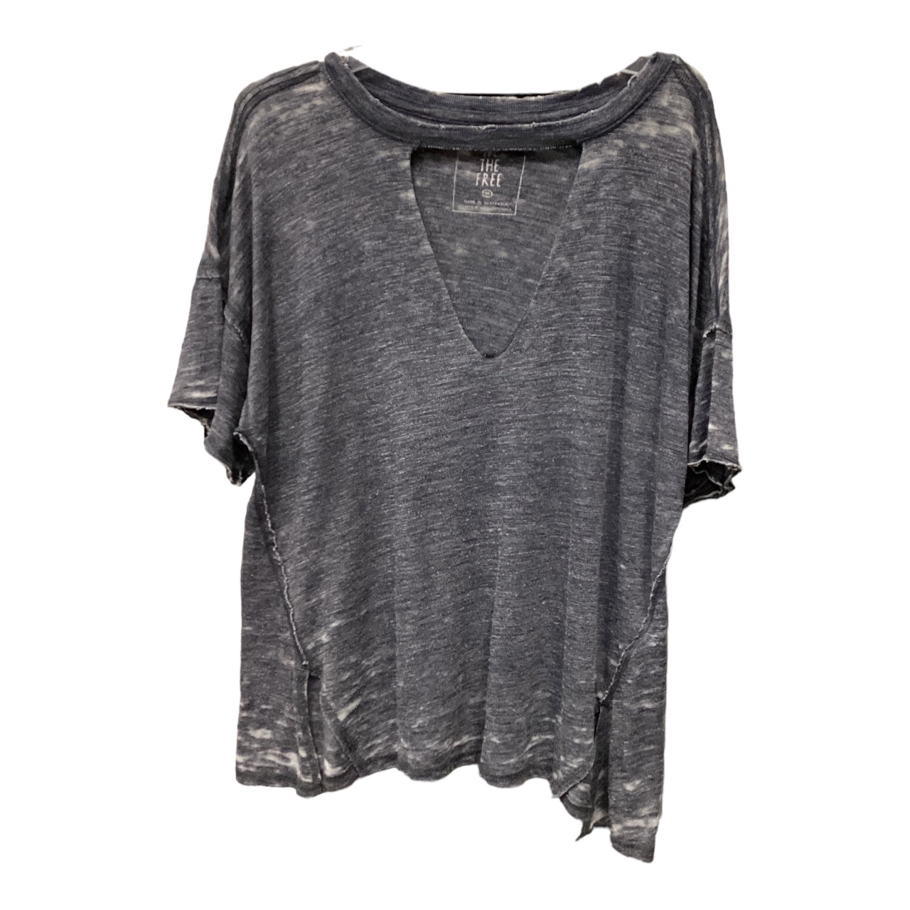 Top Short Sleeve By We The Free In Grey, Size: Xs