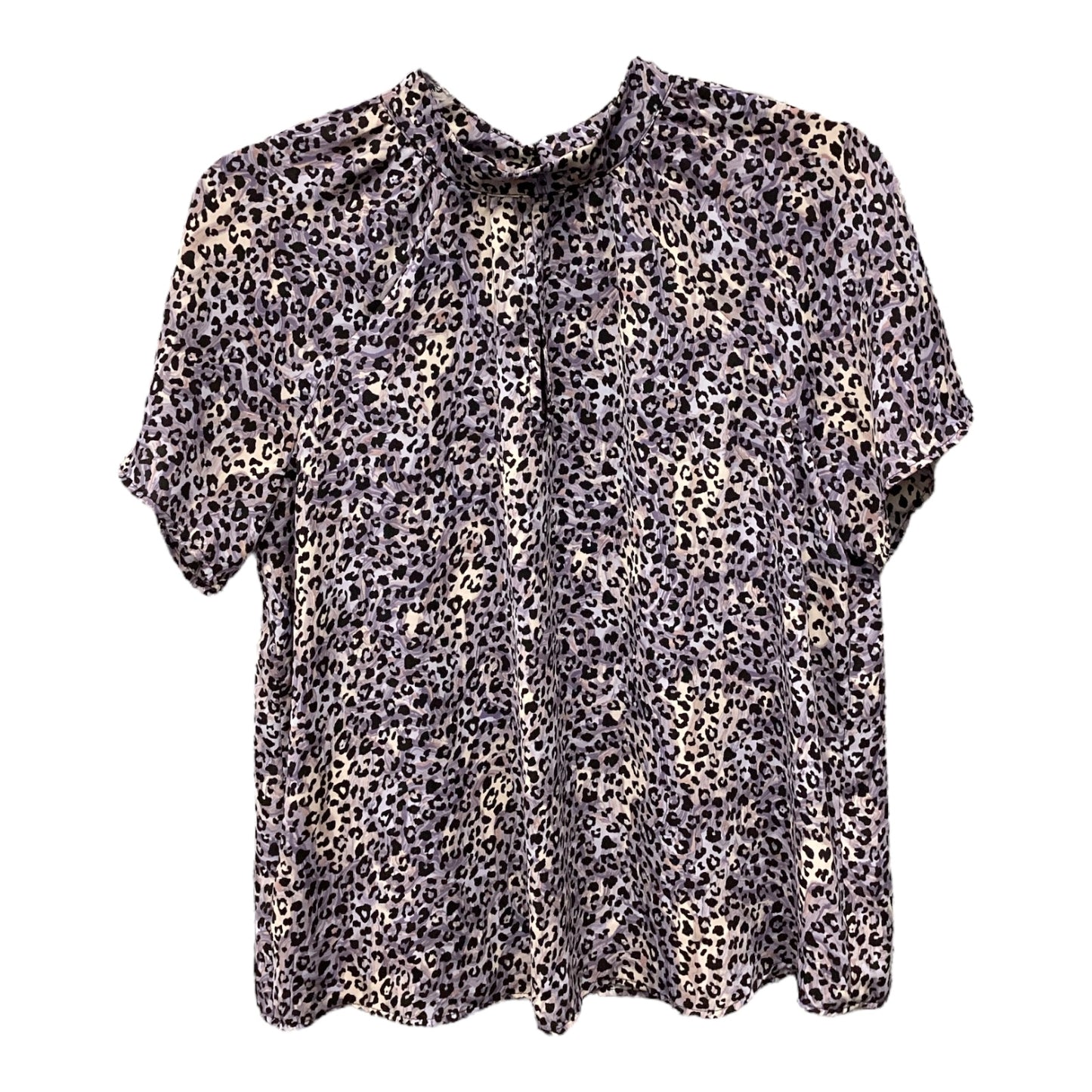 Top Short Sleeve By Peyton Jensen In Animal Print, Size: S