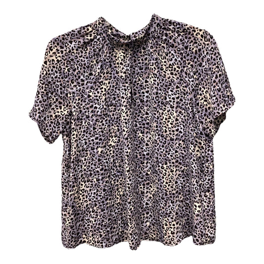 Top Short Sleeve By Peyton Jensen In Animal Print, Size: S