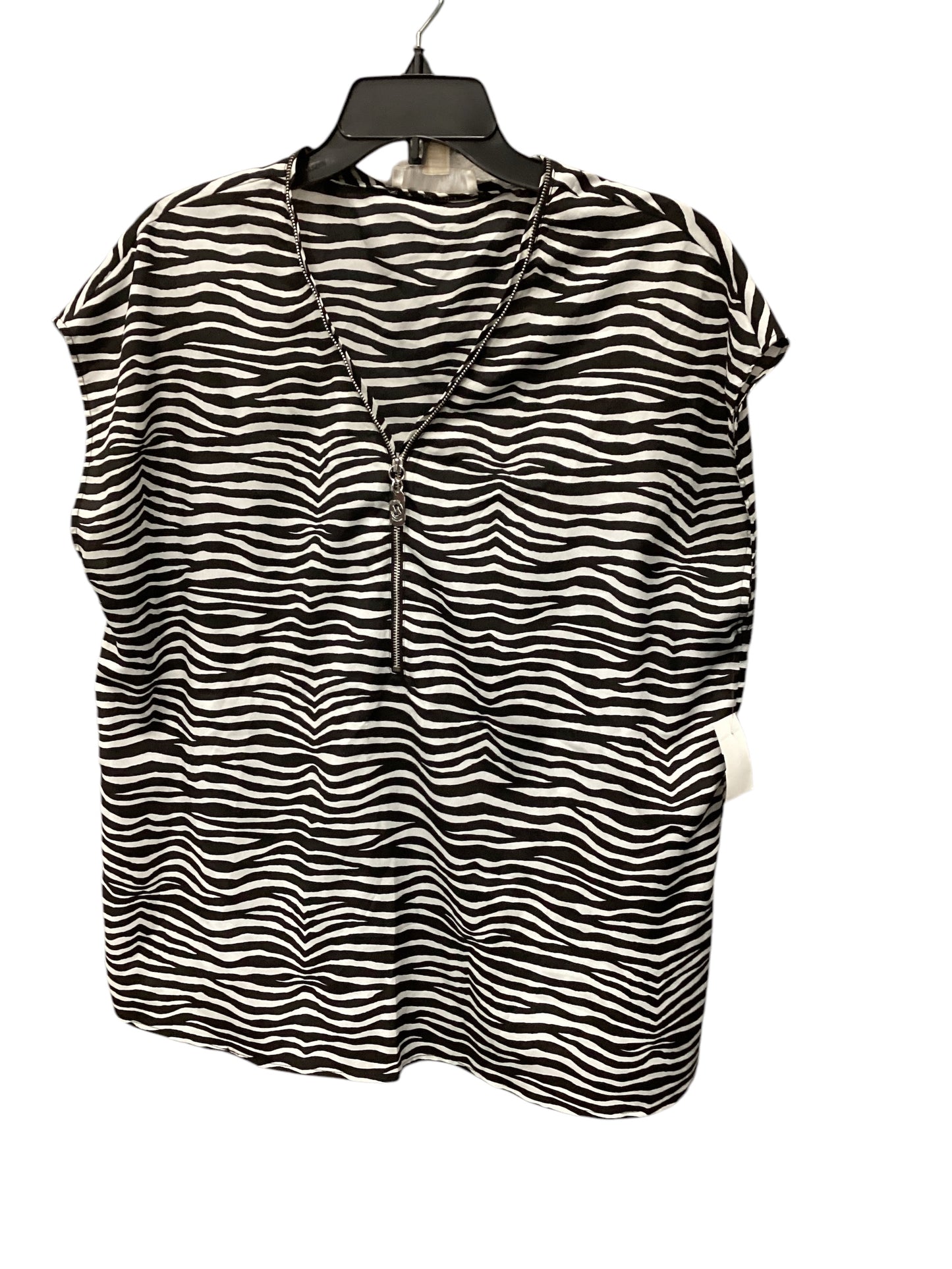 Top Short Sleeve By Michael By Michael Kors In Animal Print, Size: Xl