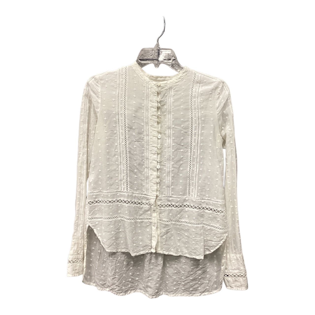 Top Long Sleeve By Derek Lam In Cream, Size: 0