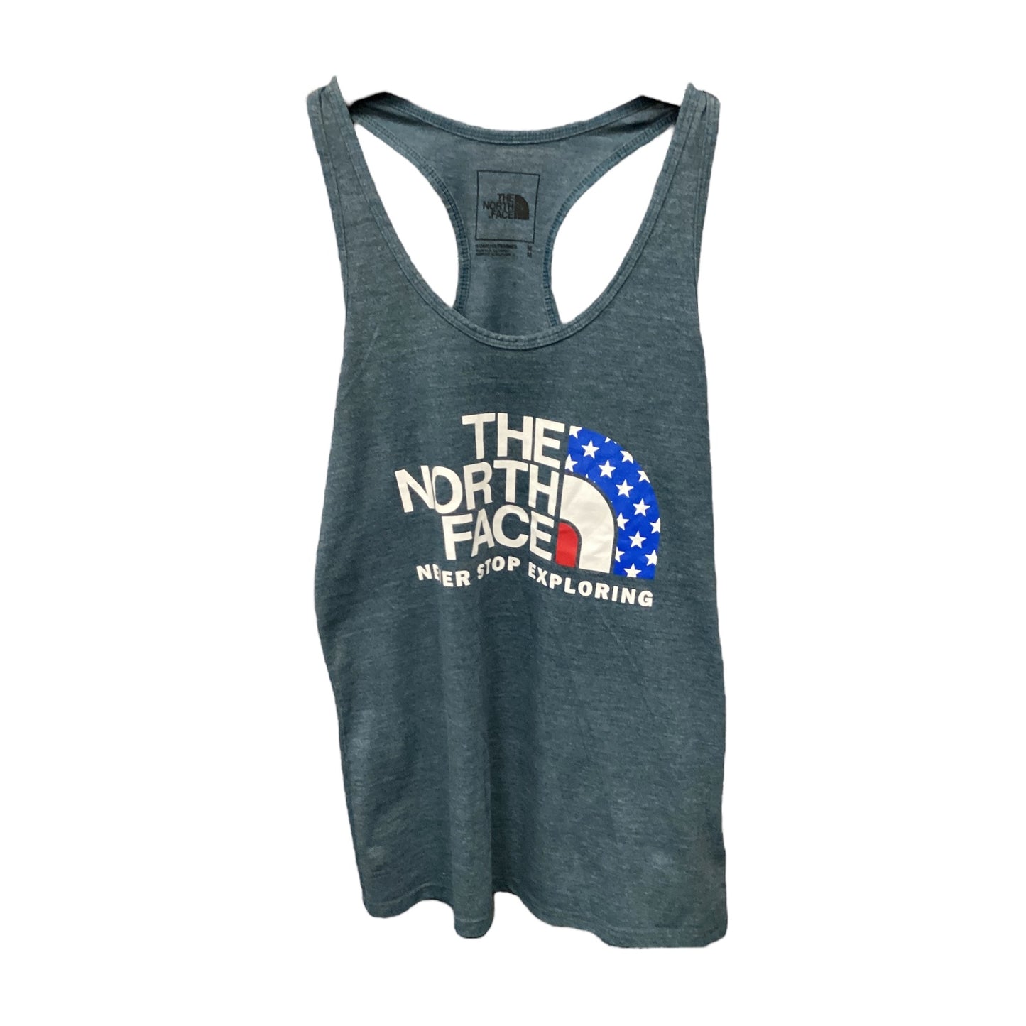 Athletic Tank Top By The North Face In Teal, Size: M