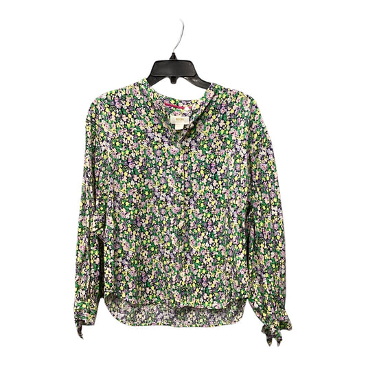 Top Long Sleeve By Maeve In Floral Print, Size: S