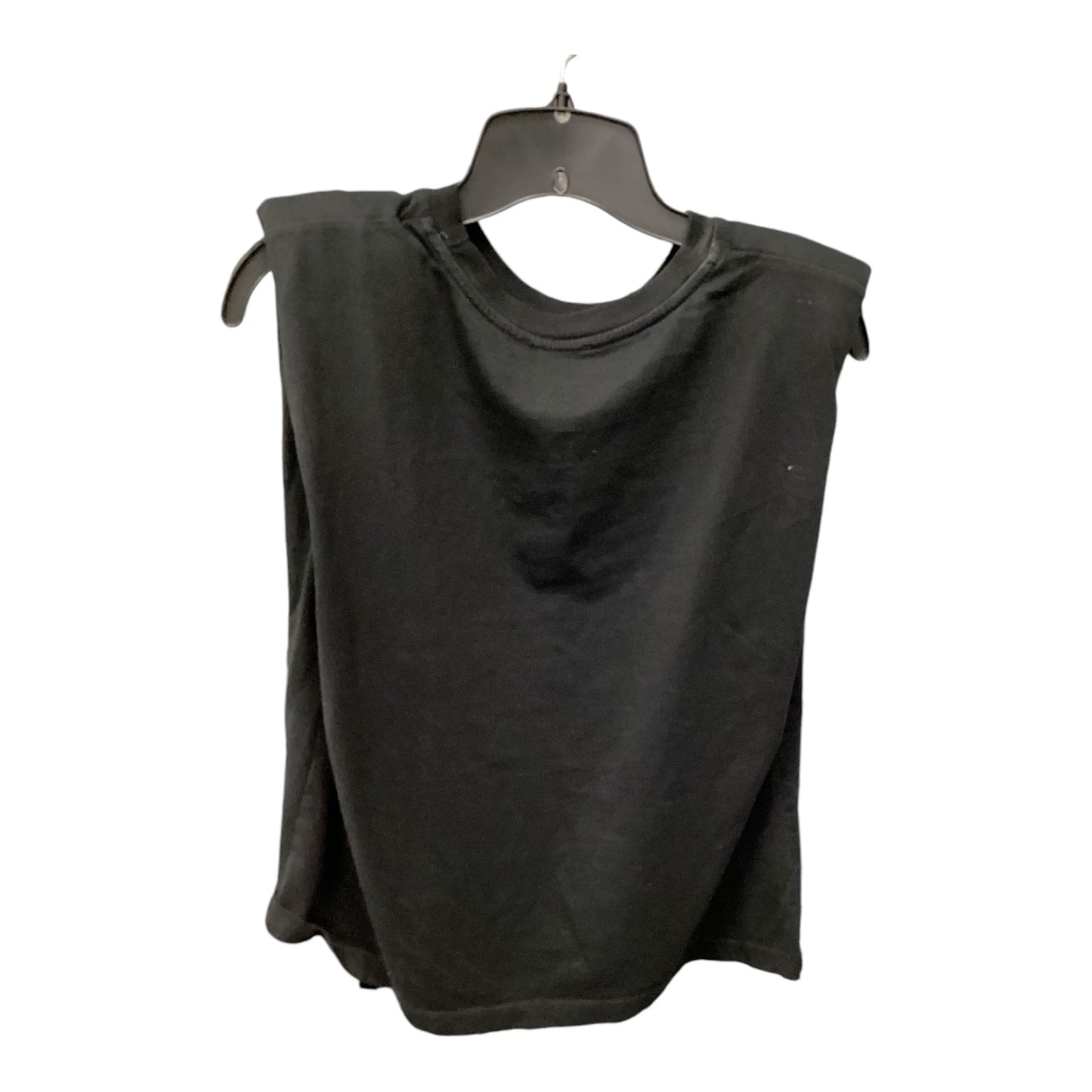 Top Sleeveless By Zara In Black, Size: M