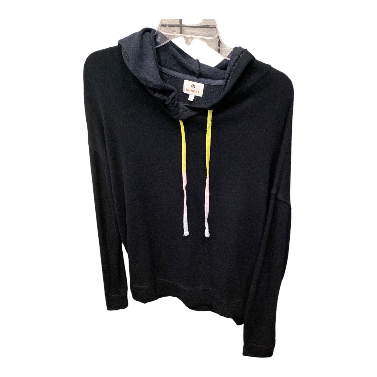 Sweatshirt Hoodie By Sundry In Black, Size: S