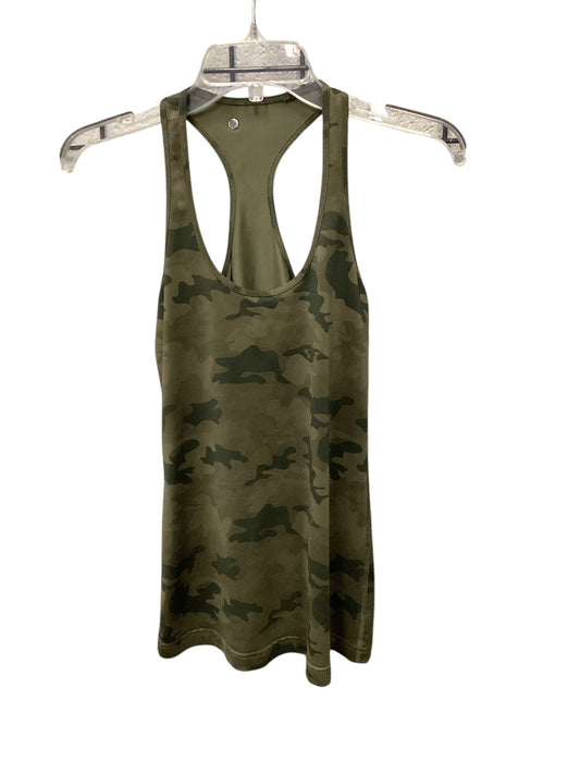 Athletic Tank Top By Lululemon In Camouflage Print, Size: S