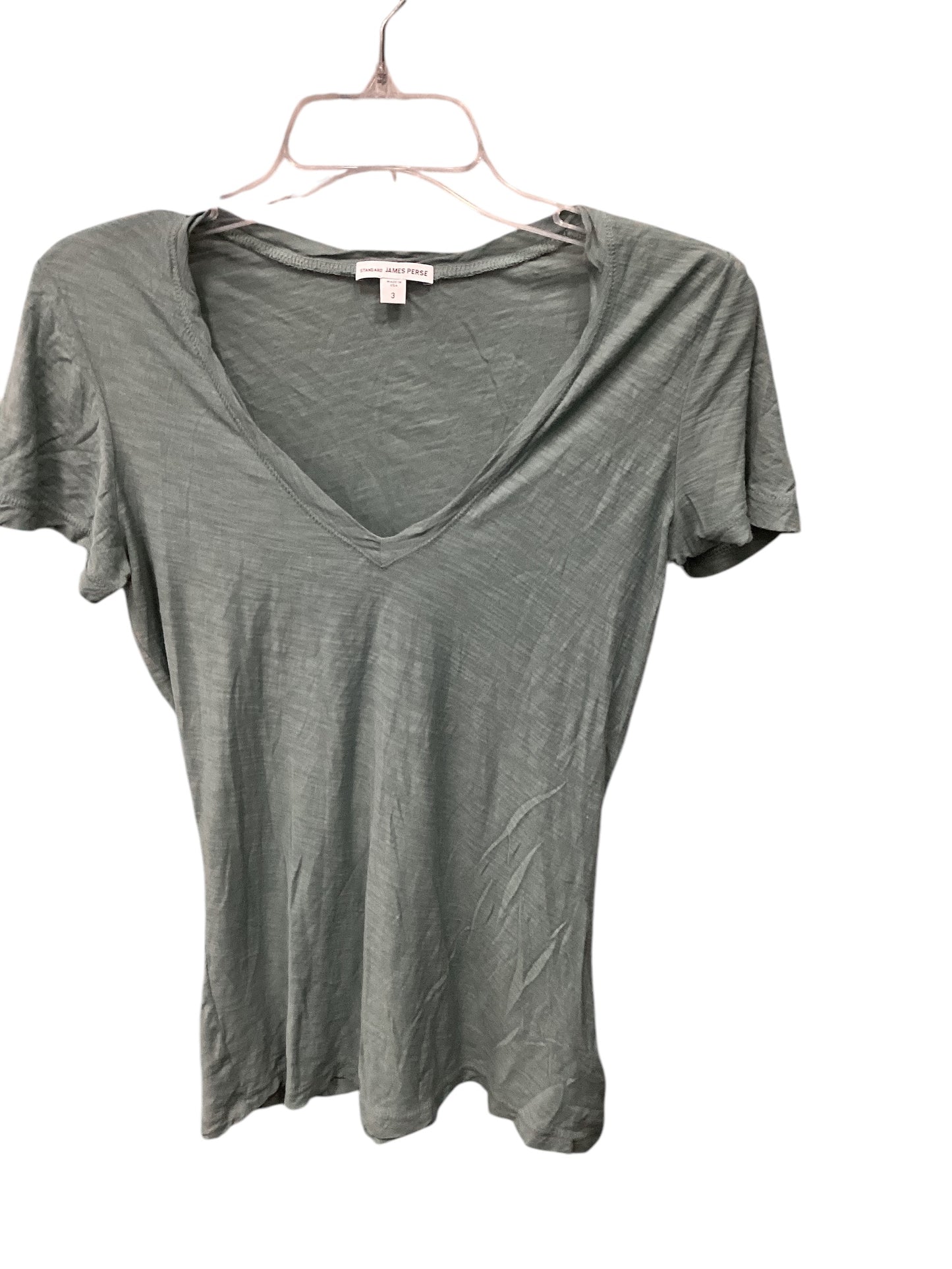 Top Short Sleeve Basic By James Perse In Green, Size: L