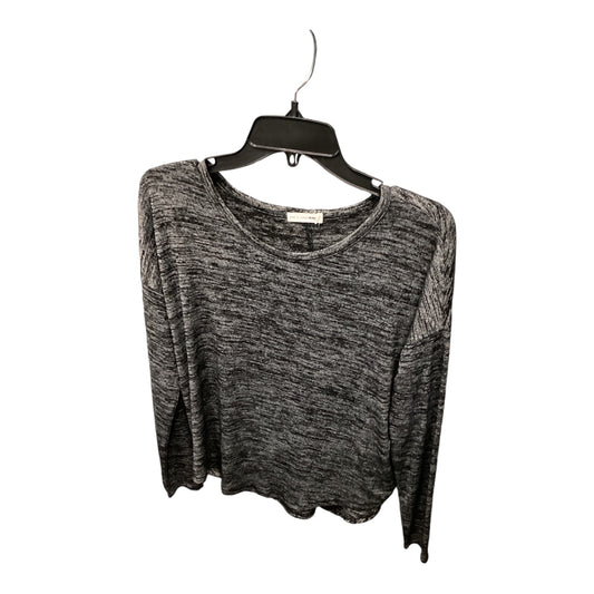 Top Long Sleeve By Rag & Bones Jeans In Grey & White, Size: Xs