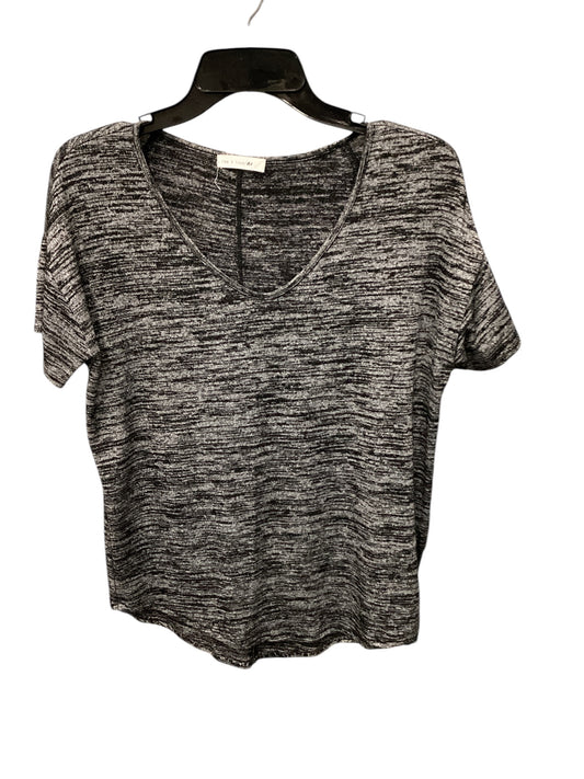 Top Short Sleeve By Rag & Bones Jeans In Black & Grey, Size: Xs