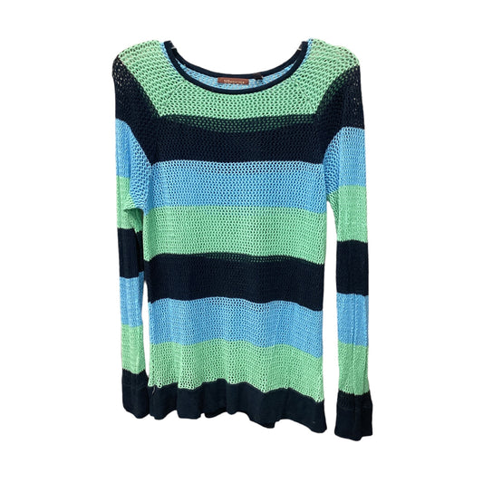 Top Long Sleeve By 525 America In Blue & Green, Size: Xl