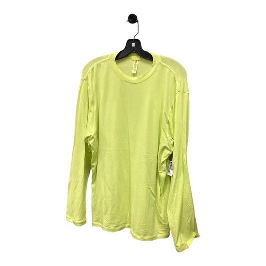 Top Long Sleeve By Skims In Yellow, Size: L