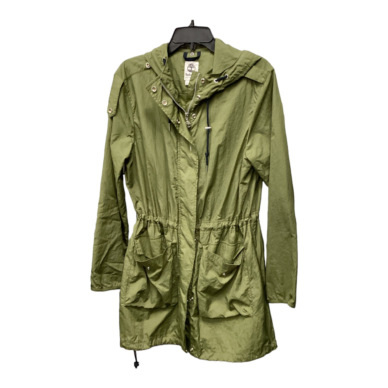 Jacket Windbreaker By Timberland In Green, Size: L