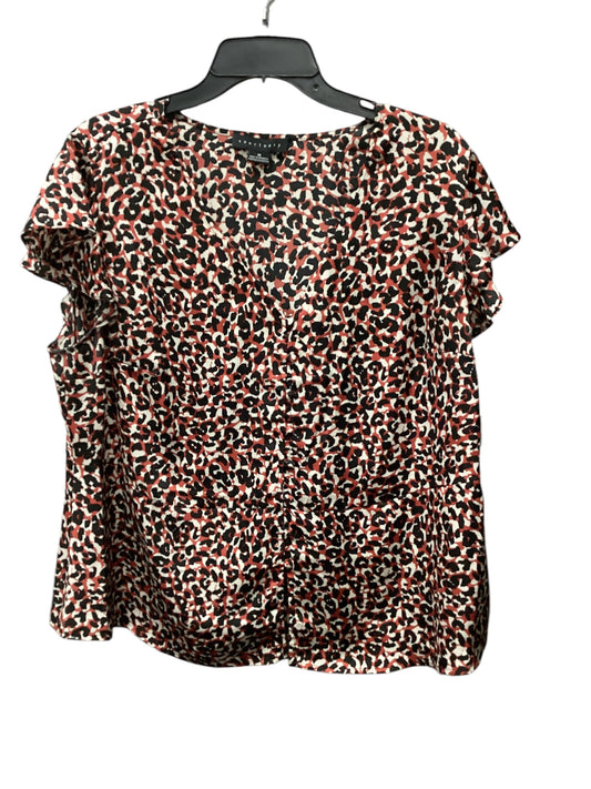 Top Short Sleeve By Sanctuary In Animal Print, Size: 1x