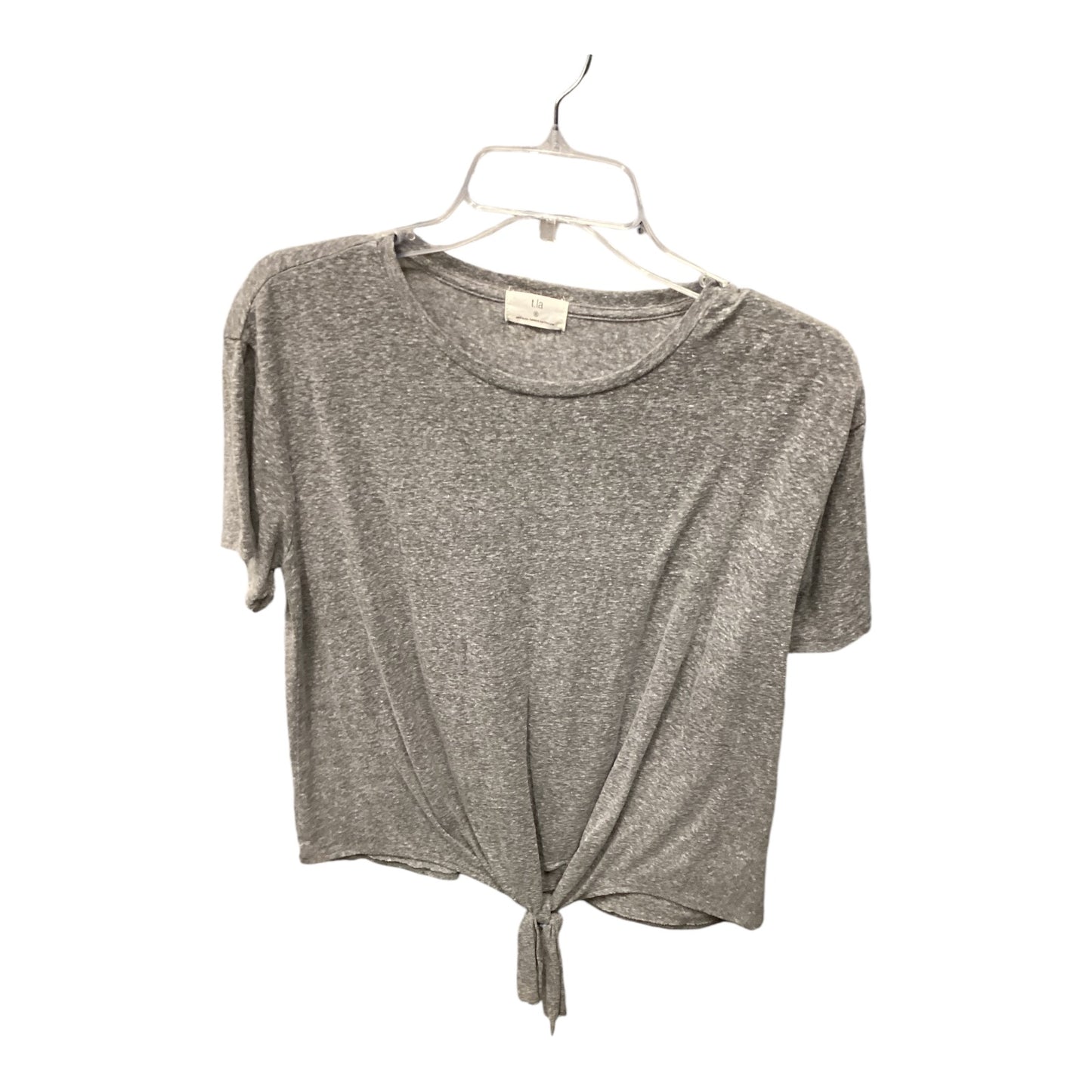 Top Short Sleeve Basic By T.la In Grey, Size: S