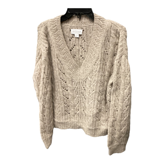 Sweater By Velvet By Graham & Spencer In Tan, Size: Xs