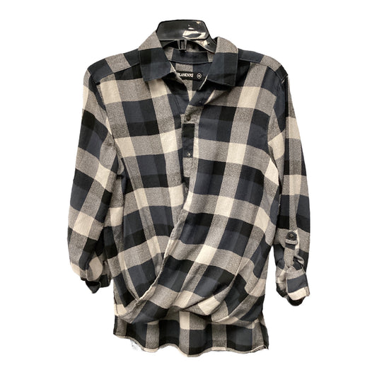 Top Long Sleeve By Blanknyc In Plaid Pattern, Size: Xs