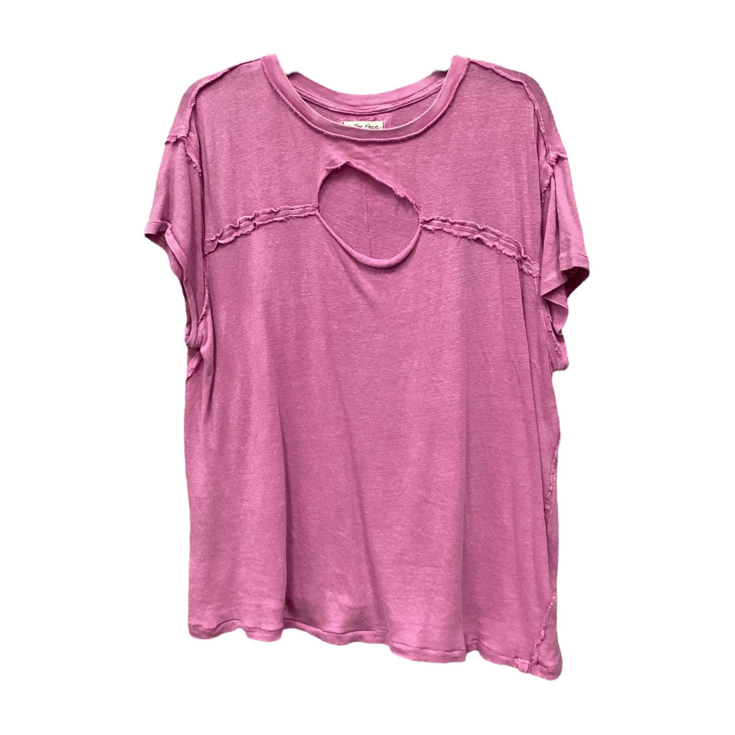 Top Short Sleeve Basic By We The Free In Pink, Size: M