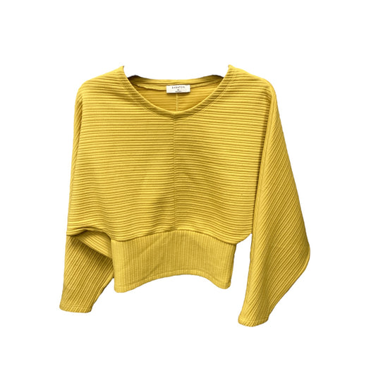 Top Long Sleeve By Babaton In Yellow, Size: Xs