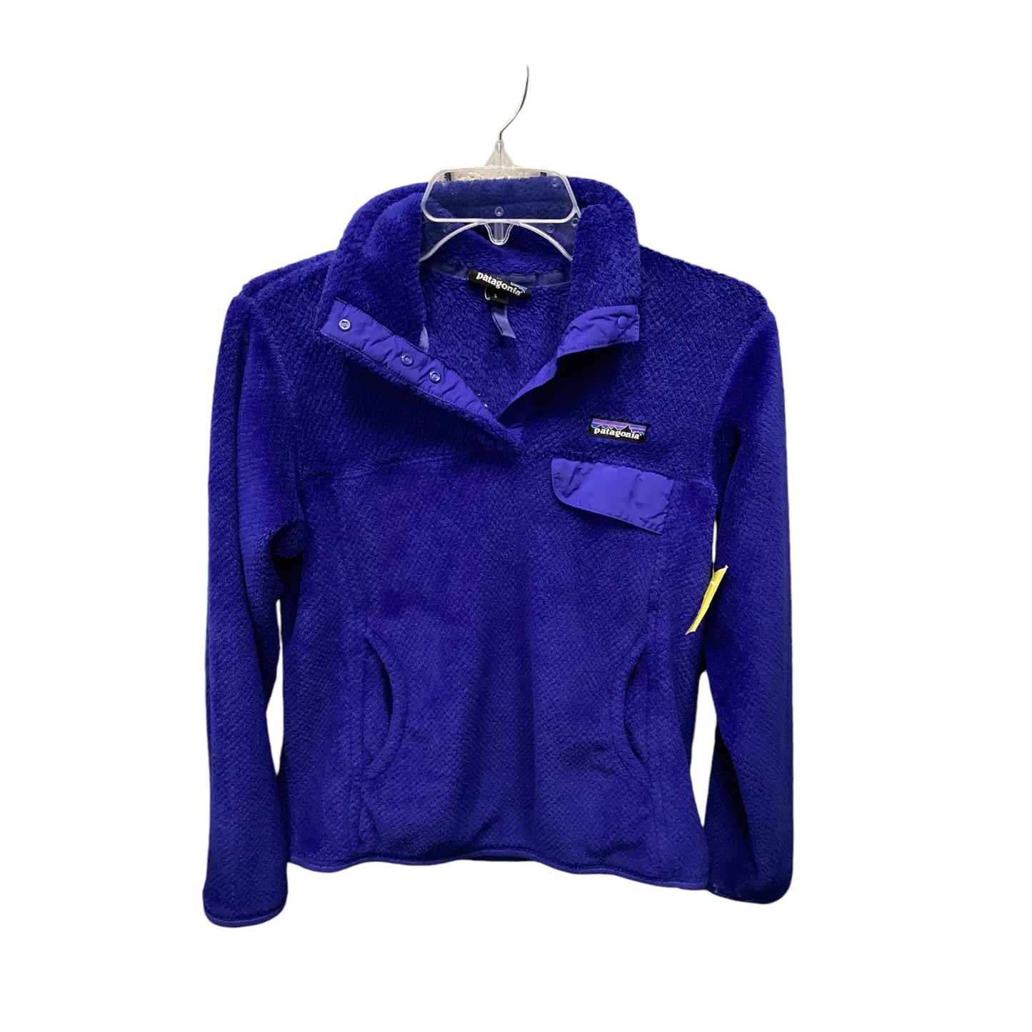 Sweatshirt Collar By Patagonia In Blue, Size: S