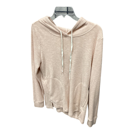 Sweatshirt Hoodie By Anthropologie In Pink, Size: M