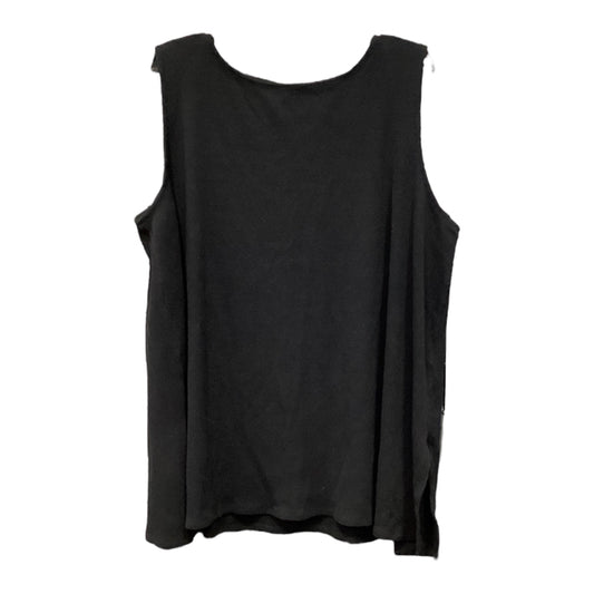 Top Sleeveless By Eileen Fisher In Black, Size: 2x