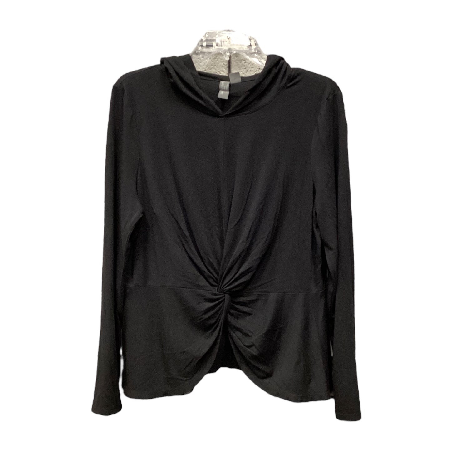 Athletic Top Long Sleeve Hoodie By Sweaty Betty In Black, Size: L