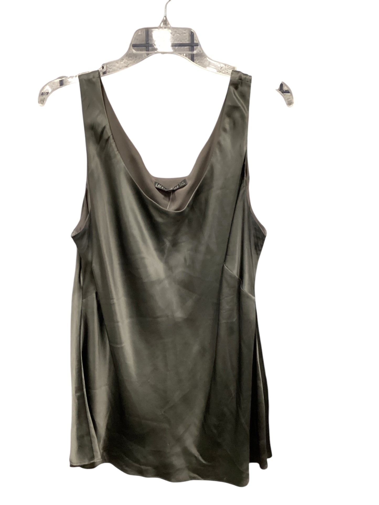 Blouse Sleeveless By Lafayette 148 In Green, Size: 18