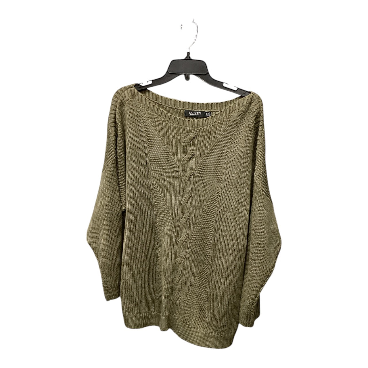 Sweater By Lauren By Ralph Lauren In Green, Size: 2x