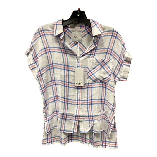 Top Short Sleeve By Rails In Plaid Pattern, Size: Xxs