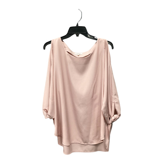 Top Long Sleeve By Pleione In Pink, Size: L