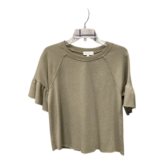 Top 3/4 Sleeve By Michael Stars In Green, Size: S