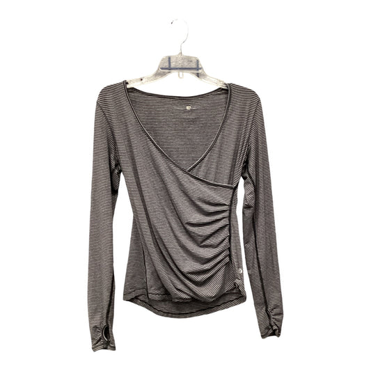 Athletic Top Long Sleeve Crewneck By Lululemon In Grey, Size: 4