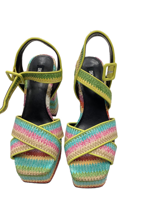 Sandals Heels Block By Dkny  Size: 7.5