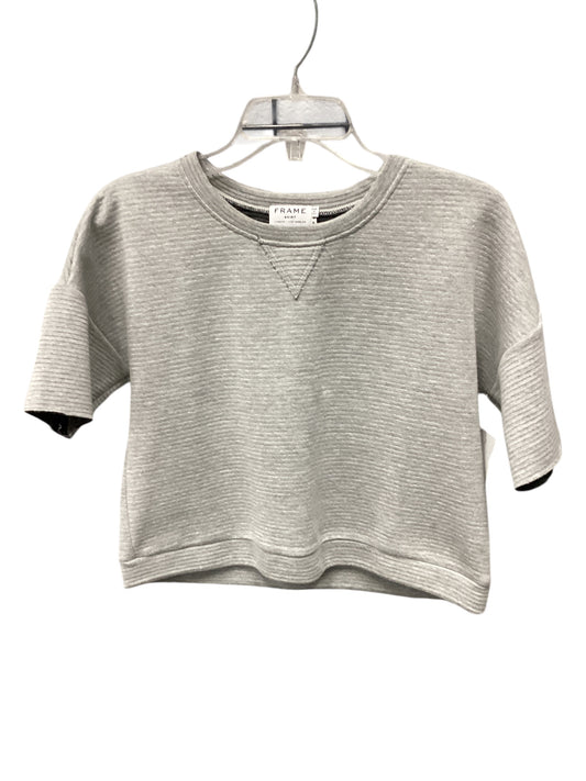 Top Short Sleeve By Frame In Grey, Size: M