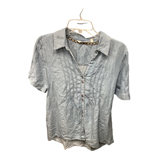 Top Short Sleeve By Soft Surroundings In Blue Denim, Size: M