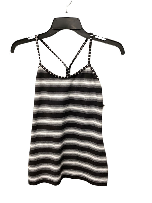 Athletic Tank Top By Lululemon In Black & White, Size: 6