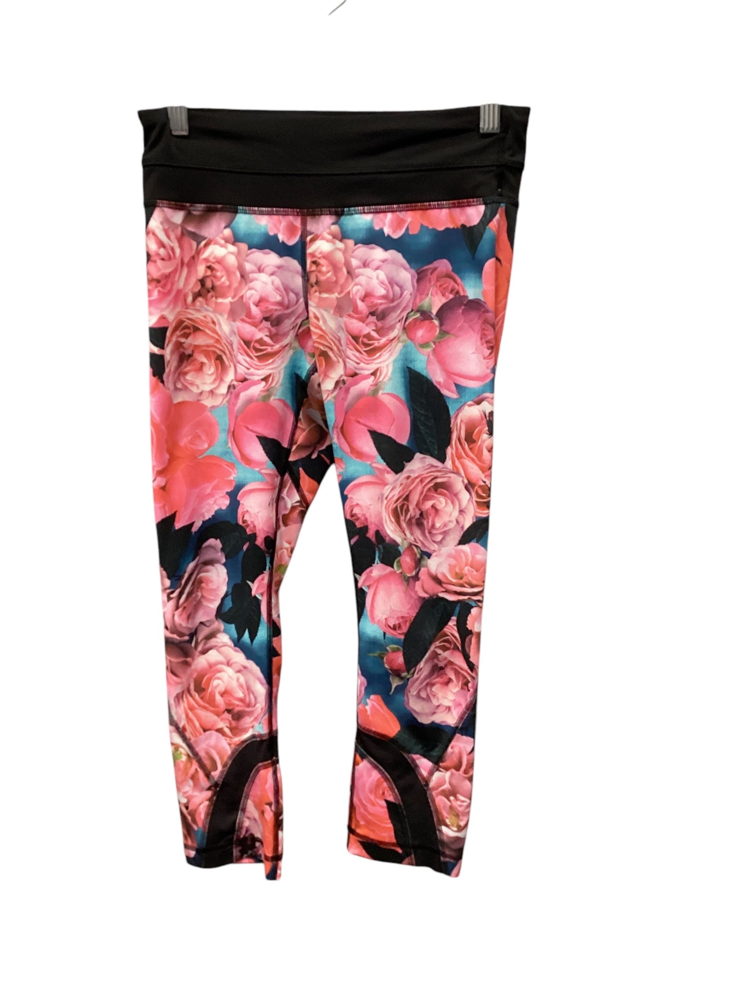 Athletic Leggings By Lululemon In Floral Print, Size: 4