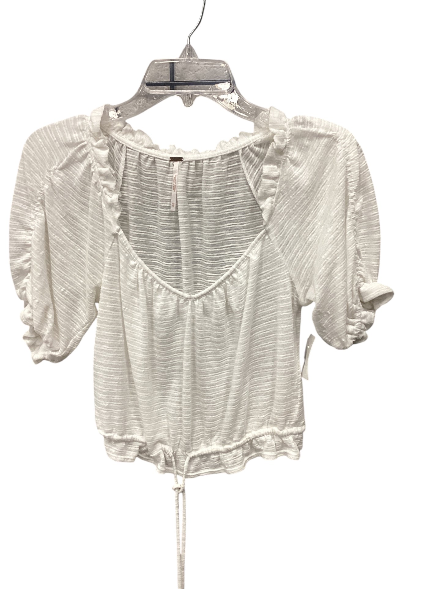 Top Short Sleeve By Free People In White, Size: Xs