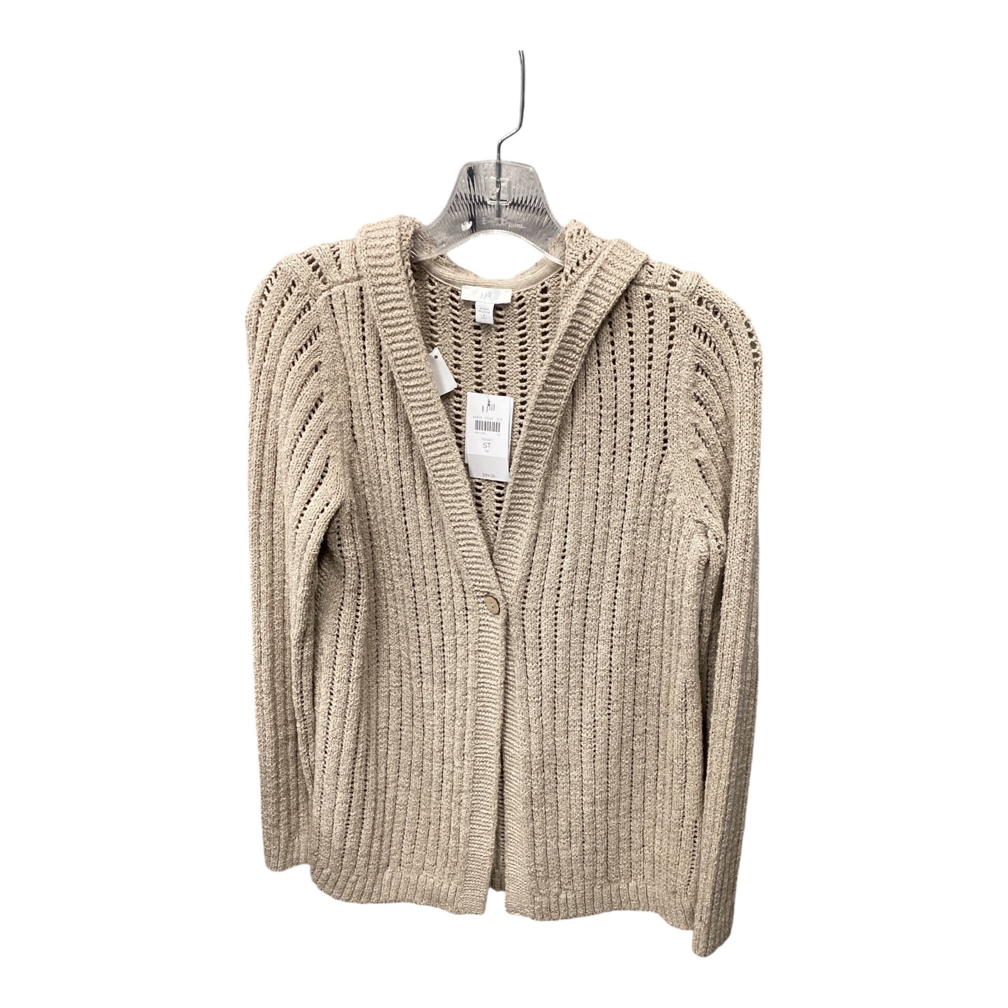 Sweater Cardigan By J. Jill In Beige, Size: S