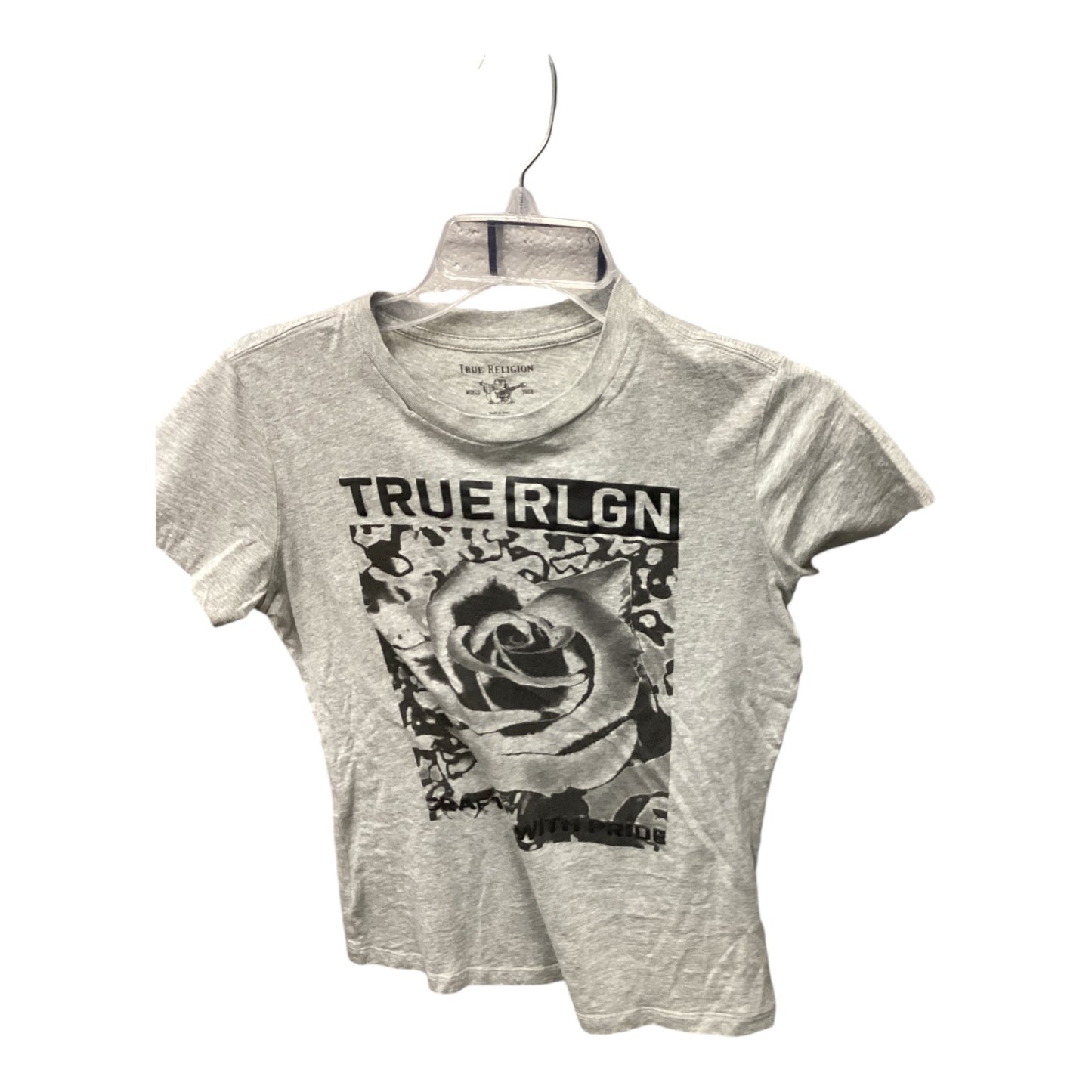 Top Short Sleeve By True Religion In Grey, Size: S