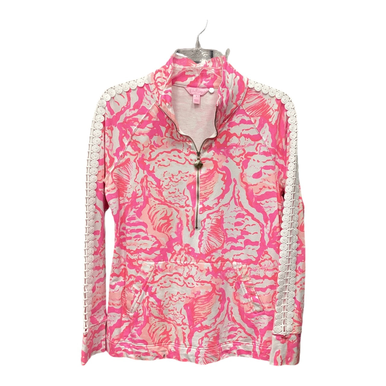 Athletic Top Long Sleeve Collar By Lilly Pulitzer In Multi-colored, Size: S