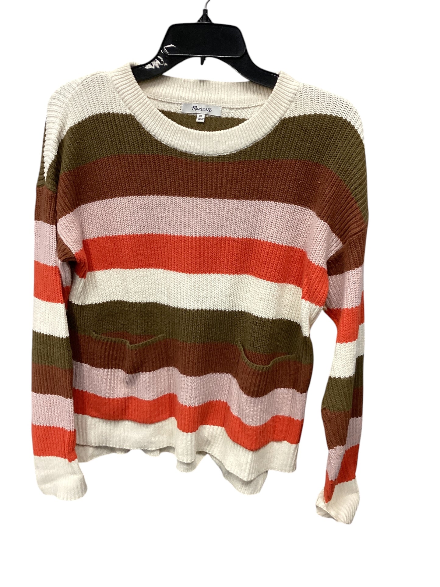 Sweater By Madewell In Striped Pattern, Size: Xs