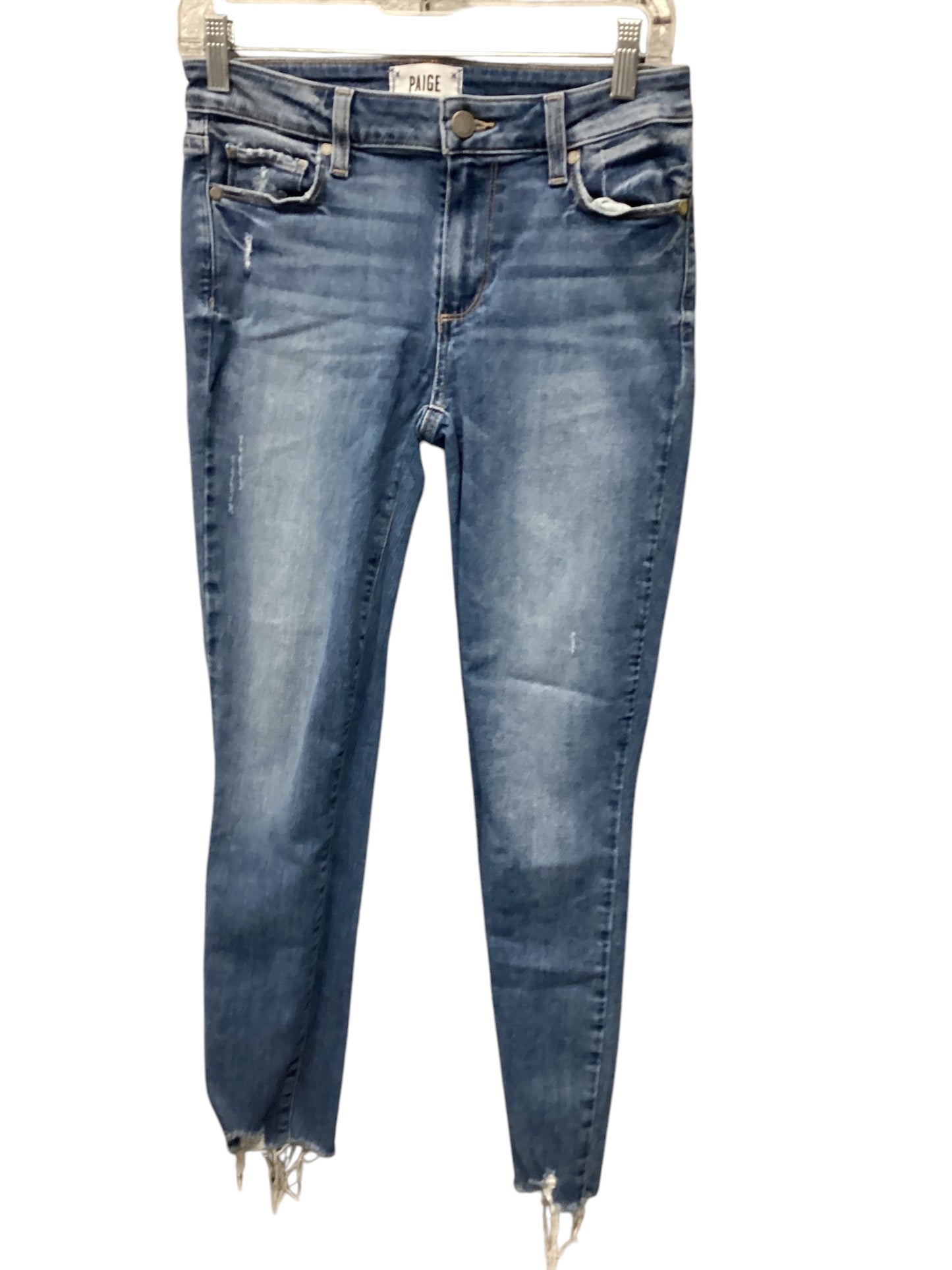 Jeans Skinny By Paige In Blue, Size: 4